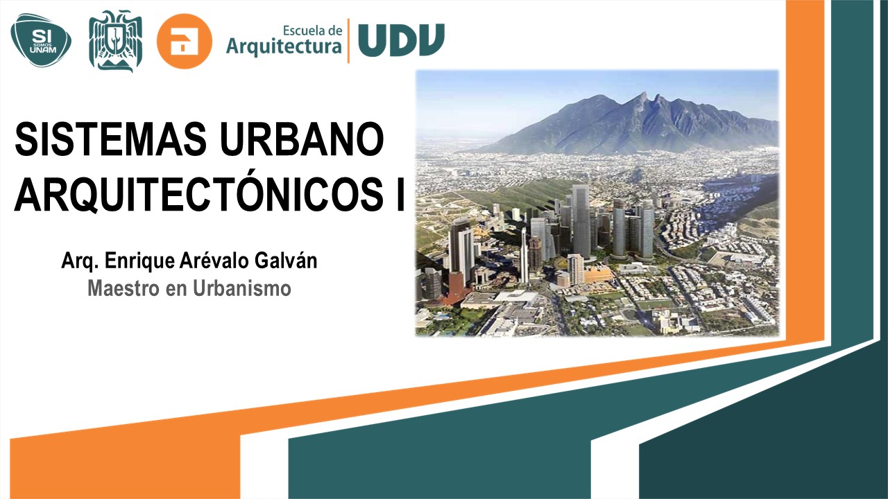 SISTEMAS URBANO ARQUITECTÓNICOS I